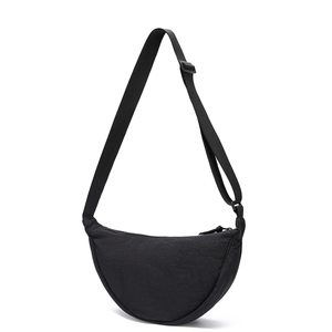 Black Half Moon Crossbody Bag